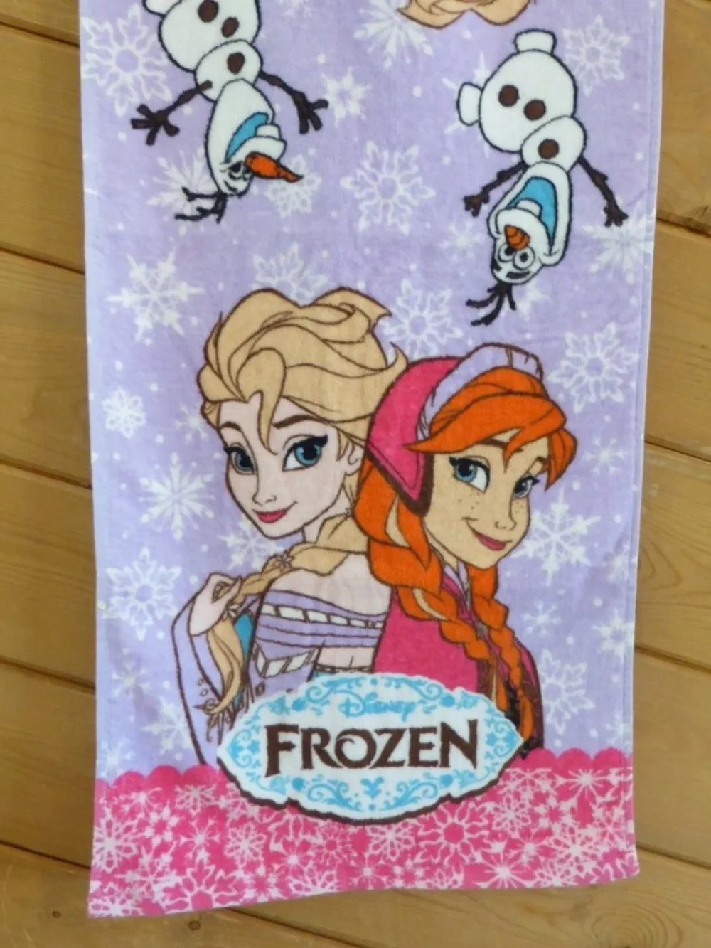 Disney Frozen Elsa Anna Olaf Hand Face Towel New